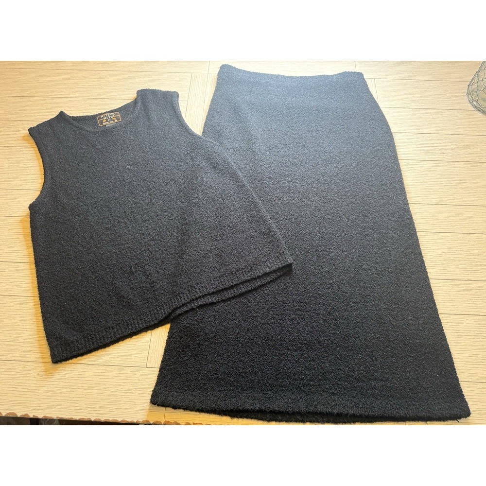 N8tive Nits Women's Knit Maxi Skirt & Sleeveless Tank Sweater Set Sz 1X Boho‎